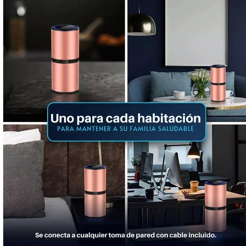 Purificador de aire iónico Rosa Metalizado
