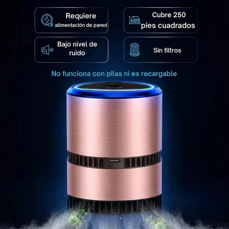 Purificador de aire iónico Rosa Metalizado