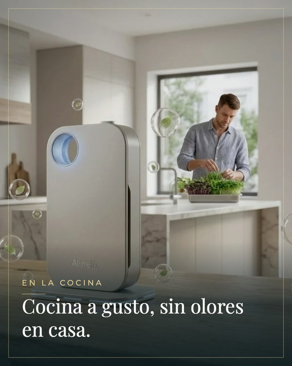 Purificador Alinetix en la cocina